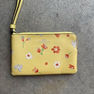 Coach Floral Wristlet